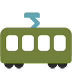 🚋 Emoji Vagón De Tranvía en Google Android 4.4.
