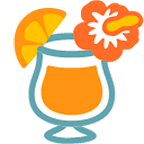 Emoji 🍹 Cocktail Tropicale su Google Android 4.4.