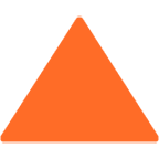 Emoji 🔺 Triangolo Rosso Con Punta Verso L’alto su Google Android 4.4.