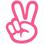 ✌️ Emoji Mão Em V De Vitória na Google Android 4.4.