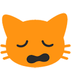 Emoji 🙀 Gatto Esterrefatto su Google Android 4.4.
