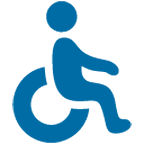 ♿ Emoji Símbolo De Cadeira De Rodas na Google Android 4.4.