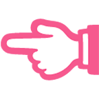 👈 Emoji Dorso Da Mão Com Dedo Indicador Apontando Para A Esquerda na Google Android 4.4.