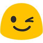 Emoji 😉 Faccina Che Fa L’occhiolino su Google Android 4.4.