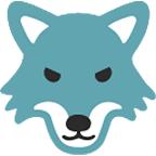 Émoji 🐺 Loup sur Google Android 4.4.