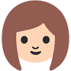 👩 Emoji Mujer en Google Android 4.4.