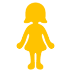 Emoji 🚺 Simbolo Del Bagno Delle Donne su Google Android 4.4.