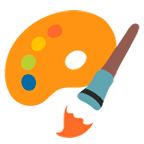 Émoji 🎨 Palette De Peinture sur Google Android 5.0.