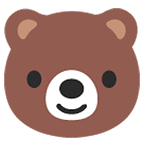 🐻 Emoji Rosto De Urso na Google Android 5.0.
