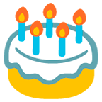 Emoji 🎂 Torta Di Compleanno su Google Android 5.0.