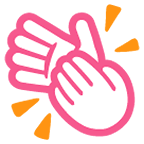 Emoji 👏 Mani Che Applaudono su Google Android 5.0.