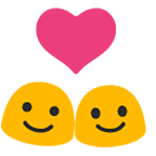 Emoji 💑 Coppia Con Cuore su Google Android 5.0.