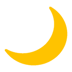 Emoji 🌙 Spicchio Di Luna su Google Android 5.0.