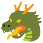 Emoji 🐲 Testa Di Drago su Google Android 5.0.