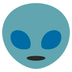 Émoji 👽 Alien sur Google Android 5.0.