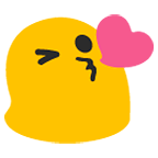 Emoji 😘 Faccina Che Manda Un Bacio su Google Android 5.0.