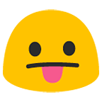 😛 Emoji Rosto Mostrando A Língua na Google Android 5.0.