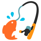 Emoji 🎣 Canna Da Pesca su Google Android 5.0.