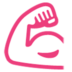 Émoji 💪 Biceps Contracté sur Google Android 5.0.