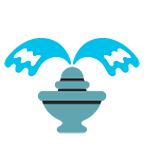 Emoji ⛲ Fontana su Google Android 5.0.