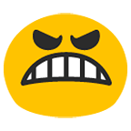 😬 Emoji Rosto Expressando Desagrado na Google Android 5.0.