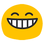 😁 Emoji strahlendes Gesicht mit lachenden Augen Google Android 5.0.