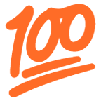 Emoji 💯 100 Punti su Google Android 5.0.