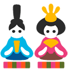 🎎 Emoji japanische Puppen Google Android 5.0.