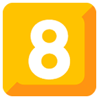 Emoji 8️⃣ Tasto: 8 su Google Android 5.0.