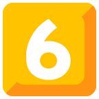 Emoji 6️⃣ Tasto: 6 su Google Android 5.0.