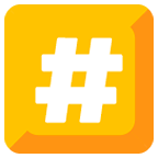 Emoji #️⃣ Tasto: # su Google Android 5.0.