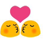 Emoji 💏 Bacio Tra Coppia su Google Android 5.0.