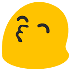 Emoji 😙 Faccina Che Bacia Con Occhi Sorridenti su Google Android 5.0.