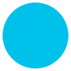 🔵 Emoji Círculo Azul Grande en Google Android 5.0.