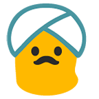 👳 Emoji Pessoa Com Turbante na Google Android 5.0.