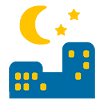 🌃 Emoji Noche Estrellada en Google Android 5.0.
