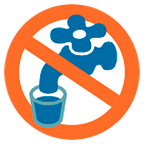 Emoji 🚱 Simbolo Di Acqua Non Potabile su Google Android 5.0.