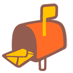 Émoji 📬 Boîte Aux Lettres Ouverte Drapeau Levé sur Google Android 5.0.