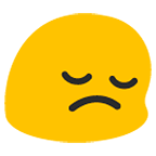 😔 Emoji Rosto Deprimido na Google Android 5.0.