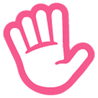 ✋ Emoji erhobene Hand Google Android 5.0.