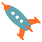 🚀 Emoji Cohete en Google Android 5.0.