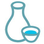 🍶 Emoji Sake-Flasche und -tasse Google Android 5.0.