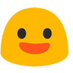 grinsendes Gesicht mit großen Augen Emoji auf Google Android 5.0.