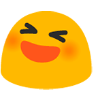 Emoji 😆 Sorriso A Bocca Aperta Con Occhi Chiusi su Google Android 5.0.
