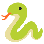 Emoji 🐍 Serpente su Google Android 5.0.