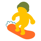 🏂 Emoji Practicante De Snowboard en Google Android 5.0.