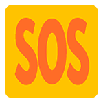 Émoji 🆘 Bouton SOS sur Google Android 5.0.