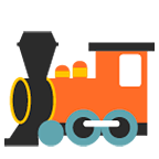 Émoji 🚂 Locomotive sur Google Android 5.0.