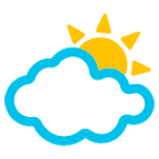 ⛅ Emoji Sol Por Trás Das Nuvens na Google Android 5.0.