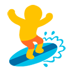 🏄 Emoji Persona Haciendo Surf en Google Android 5.0.